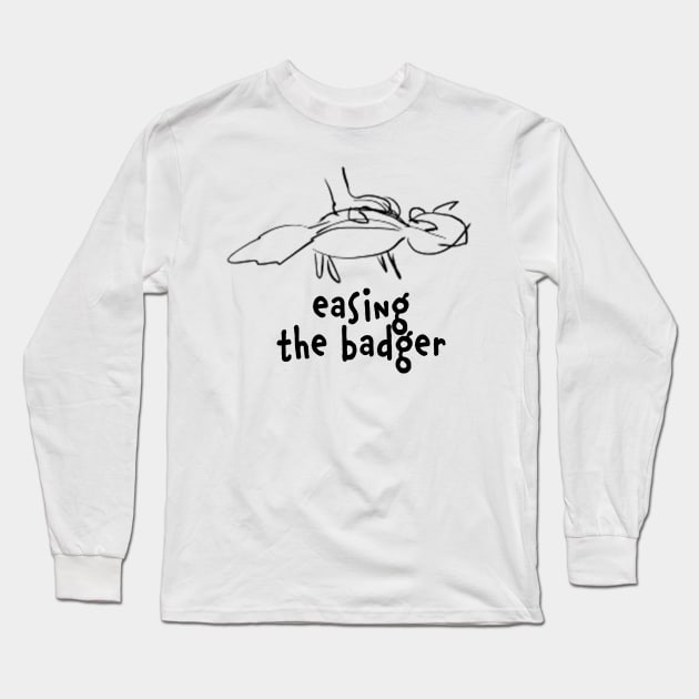 easing the badger Long Sleeve T-Shirt by tWoTcast